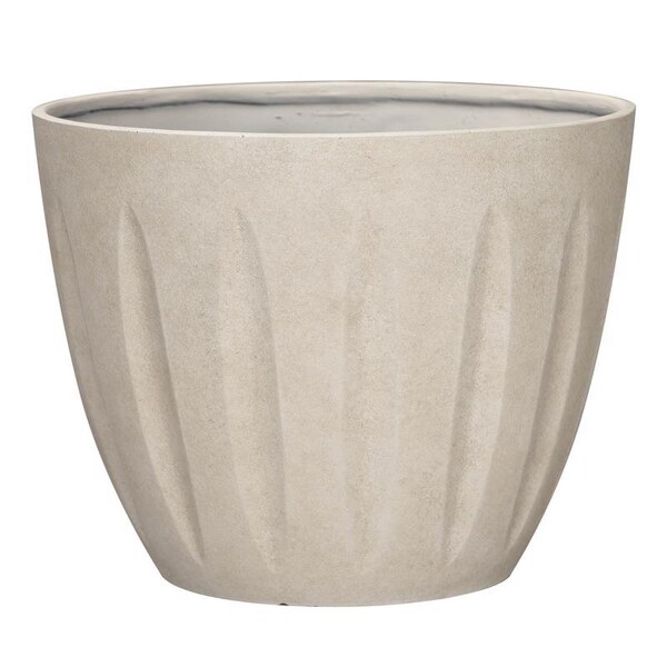 L&G Solutions L&G 13 in. H X 16 in. W X 16 in. D X 16 in. D Polyresin Spritzer Planter Sand PVI8016TSI - main